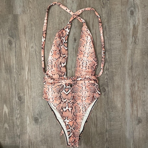 Matte Collection Snakeskin One Piece - Picture 1 of 2